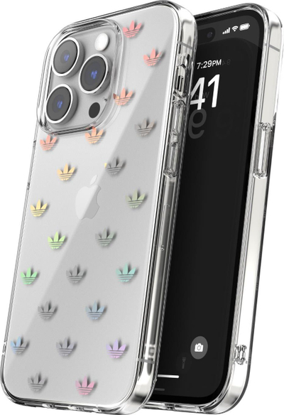 Mbrojtëse telefoni Adidas Clear Case 50220 për iPhone 14 Pro, e tejdukshme, me ngjyra
