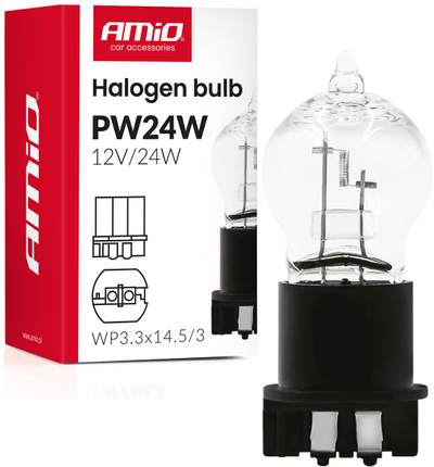 Llambë halogjene AMiO PW24W, 24W, 12V