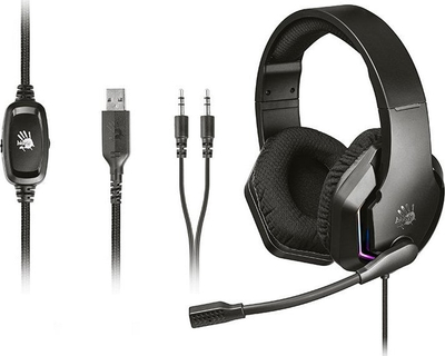 Kufje gaming A4Tech Bloody G260P, 7.1 virtual, 3.5 mm + USB, të zeza