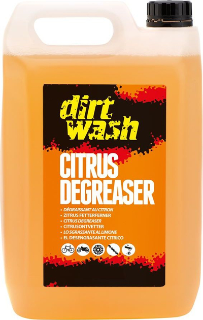 Shkallëzues biçiklete Weldtite Dirtwash Citrus Degreaser, pastrues me agrume, 5L, transparent