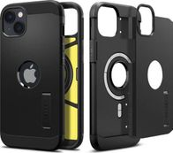 Mbrojtëse telefoni Spigen Tough Armor MagFit, për iPhone 14, me MagSafe, e zezë