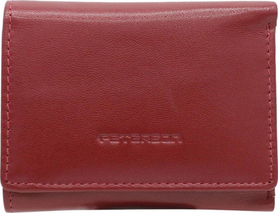 Portofol për goca Peterson, lëkurë natyrale, RFID, bordo