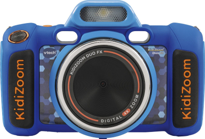 Aparat fotografik për fëmijë VTech KidiZoom Duo FX, lente të dyfishta, funksione lojërash, i kaltër