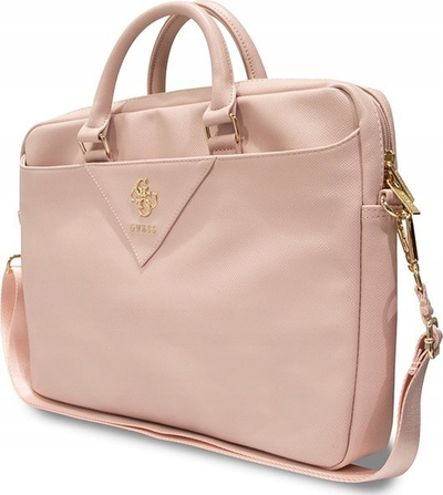 Çantë laptopi Guess Triangle 4G GUCB15ZPGSTEGP, 16", rozë