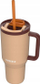 Termus me pipëz Kambukka Rio, 950ml, çelik inox, bezhë Almond Dream