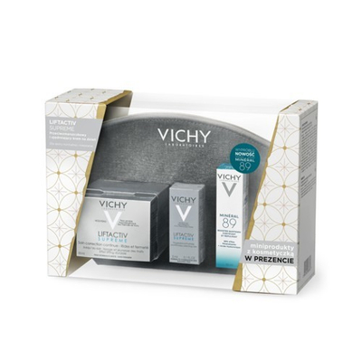 Set anti-rrudhë për lëkurë normale Vichy Liftactiv Supreme, krem i ditës 50 ml dhe 3 ml + serum hidratues 10 ml