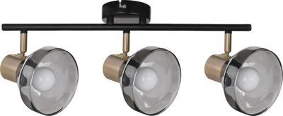 Llambë tavani spot Activejet LISA Triple, 3xE14 40W, metal, e zezë me ari