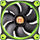 Ftohës Thermaltake Riing LED, 120 mm, i gjelbër