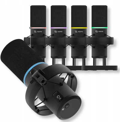 Mikrofon AQIRYS Mariner, USB-C, RGB, i zi