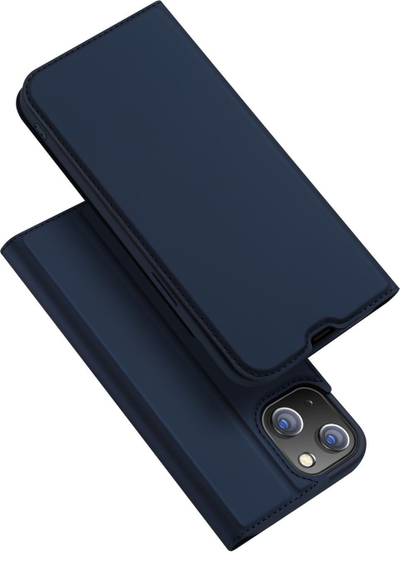 Këllëf telefoni Dux Ducis Skin Pro Series për iPhone 14, portofol, me magnet, blu
