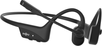Безжични слушалки SHOKZ OpenComm2 UC, Bluetooth, со поништување на бучава, црни