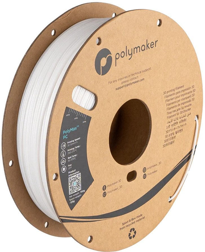 Филамент 3D Polymaker PolyMax Tough PC02002, 1.75mm, поликарбонат, бел