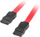 Kabllo Lanberg SATA - SATA, 0.5m, e kuqe
