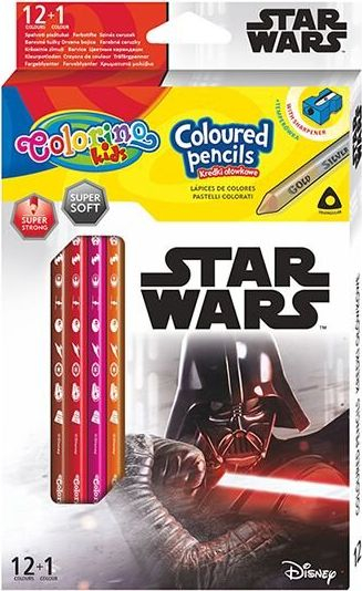 Lapsa me ngjyra Patio Colorino Kids Star Wars + mprehëse, 12 copë, 13 ngjyra
