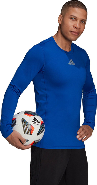 Bluzë termike Adidas TechFit Warm M H23127, me mëngë t’gjata, për burra, blu e kthjellët