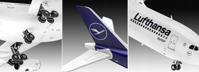 Set maketi Revell Airbus A340 300 Lufthansa, 1:144, plastik, shumëngjyrësh