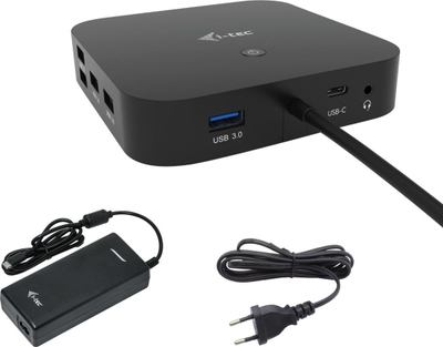 Docking station I-TEC C31HDMIDPDOCKPD100, USB-C, 2x 4K, PD 100W, gri