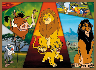 Puzzle dyshemeje Lisciani Maxifloor Disney The Lion King, 4x48 copa, shumngjyrësh