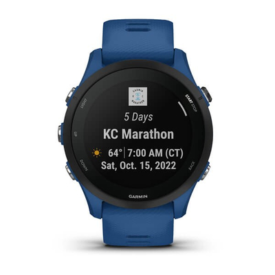 Ora sportive Garmin Forerunner 255, GPS, 46mm, blu e errët