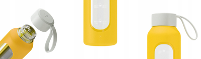Стаклено шише за вода Wessper B1, 500 ml, боросиликатно стакло, жолта