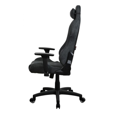 Karrige gaming Arozzi Torretta Soft Fabric, ergonomike, material stof, gri e errët