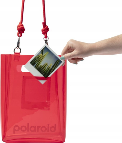 Çantë bucket Polaroid TPU e kuqe
