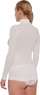 Bluze me mëngë të gjata BRUBECK Comfort Merino për gra, termoaktive, jakë golf, ngjyrë krem