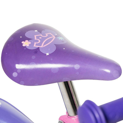 Biçikletë për kalamaj Huffy Disney Princess 22494W, 12", me rrota ndihmëse, rozë vjollcë