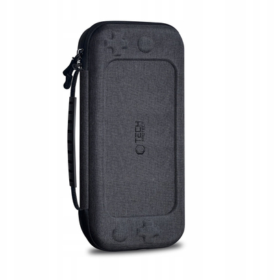 Kuti mbrojtëse Tech-Protect Hardpouch për Nintendo Switch 2, e fortë, gri e errët