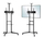 Stojak TV Fiber Mounts Lutar-2, 37"-70", me rafte, i zi