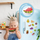 Set magnetik Dodo Fruits and Vegetables, 10 copë, shumëngjyrësh