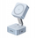 Karikues wireless magnetik UGREEN W752, 2 në 1, 25W, gri argjendtë