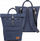 Çantë shpine për ndrim pelenash Kinderkraft Moonpack, me plot xhepa, me dyshek portativ, denim blu