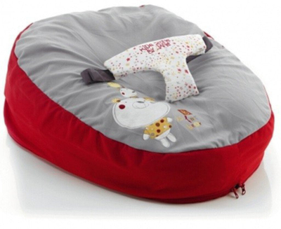 Jastëk gjidhënies Jané Little Lounger Croissant 3 në 1, multifunksional, për foshnje, gri
