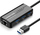 Kartë rrjeti me USB hub Ugreen 20265, Gigabit Ethernet, 3x USB 3.0, e zezë