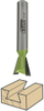 Freza Luna trapezoidale 14°, 12.7mm, shank 8mm, Z=2