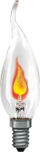 Llambë dekorative Paulmann Flame Cosylight, E14, 3W, qiri transparente
