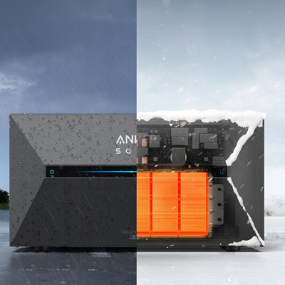 Bateri solare Anker SOLIX Solarbank 2 E1600 Pro, për impiant ballkoni, kapacitet i lartë, e zezë