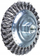 Furçë konike për brisk këndi PFERD 43317001, me tela çeliku 0.50 mm, diametër 125 mm, për heqje ndryshku e boje