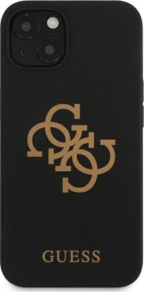 Kapak telefoni Guess GUHCP13MLS4GGBK për iPhone 13 6.1", silikon, i zi
