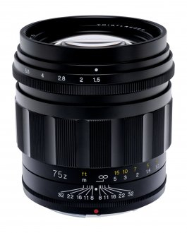 Objektiv Voigtlander Nokton 75mm f/1.5 Aspherical për Nikon Z, fokus me dorë, ngjyrë e zezë