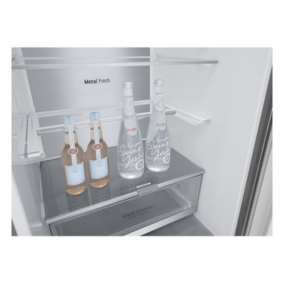 Frigorifer i kombinuar Beko GBV7280DPY, Total No Frost, klasa D, 59.5 cm, argjendtë