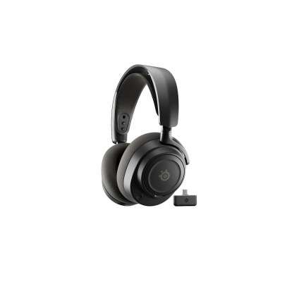 Kufje gaming SteelSeries Arctis Nova 7 Gen 2, wireless 2.4 GHz edhe Bluetooth, me mikrofon, të zeza