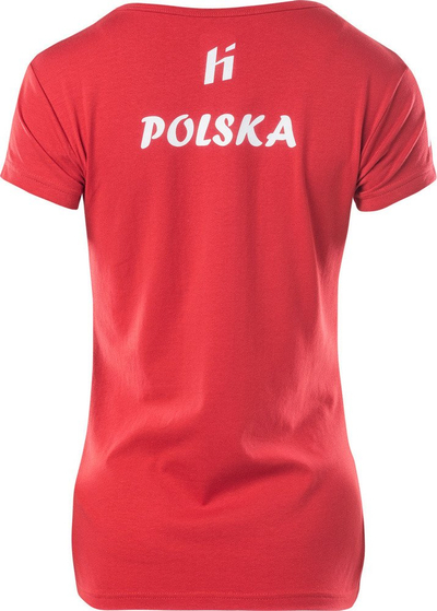 Bluzë Huari Poland Fan, për femra, pambuk me elastan, e bardhë