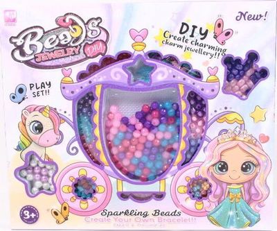 Set për punim bizhuterish Gazelo Jewelry making kit G200376, me rruaza dhe aksesorë, shumëngjyrësh