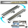 Kanal kullimi linear Hydroland L-600, 60 cm, çelik inox, argjend
