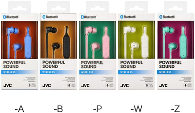 Kufje pa tela JVC Powerful Wireless, Bluetooth, me mikrofon, të zeza