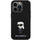 Mbulesë telefoni Karl Lagerfeld KLHCP15LSMHKNPK, silikon, për iPhone 15 Pro 6.1", e zezë