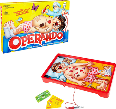 Lojë tavoline Hasbro Gaming Operation Classic B2176, elektronike, për kalamaj 6+