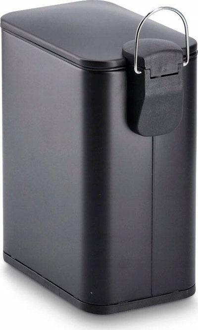 Kosh plerash Zeller Present Pedal Bin, 5L, mbyllje e butë, i zi